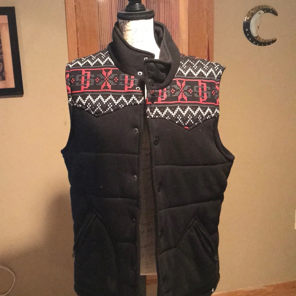 Black Cozy Vest Size Large